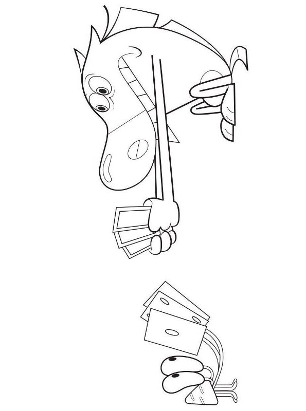 Zig And Sharko Coloring Pages : Zig And Sharko Coloring Pages Sharko